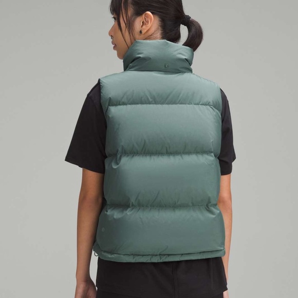 Lululemon Wunder Puff Cropped Vest Medium Forest US10 - Picture 2 of 9